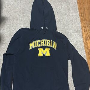 Navy Michigan Football Hoodie